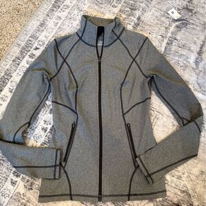 Zella Heather Gray Full-Zip Jacket